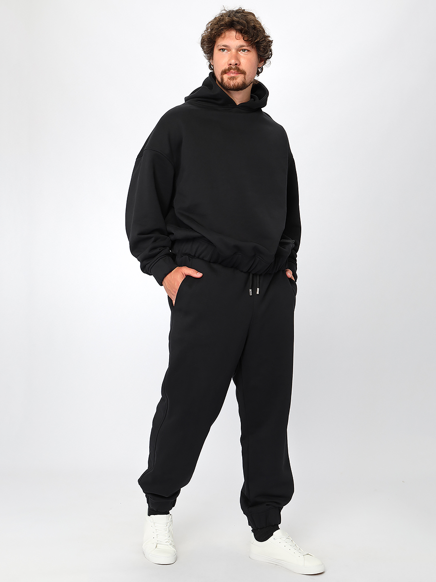 Костюм из футера мужской: толстовка (худи/hoodie) и штаны-джоггеры